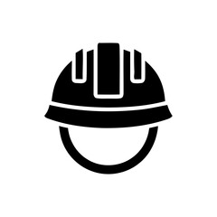 Safety Helmet Icon – Construction and Industrial Protective Headgear Symbol