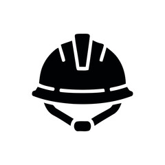 Safety Helmet Icon – Construction and Industrial Protective Headgear Symbol