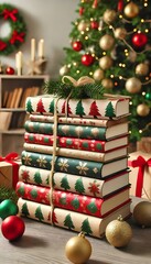 christmas tree with presents