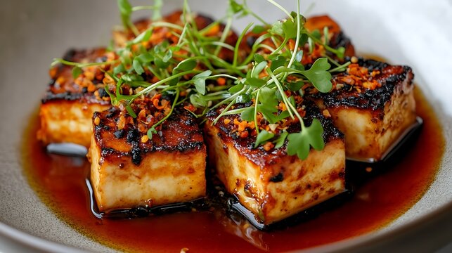 Sichuan mayo tofu or map chili tofu