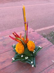 flowers on a wooden table