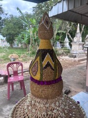 a traditional chinese lantern in the garden