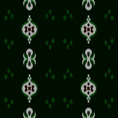 Christmas Ornament Ikat Seamless Pattern - Xmas background seamless - Seamless Pattern - Ikat ornament for holiday decoration - Seamless for textile and paper printing