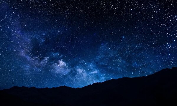 Starry night sky with milky way galaxy and starry night background, footage&nbsp;video animation background.