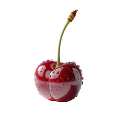 cherries isolated on white