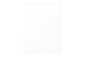 Blank white paper sheet with shadows, isolated on a transparent background. Template for text, presentation, design, or mockup