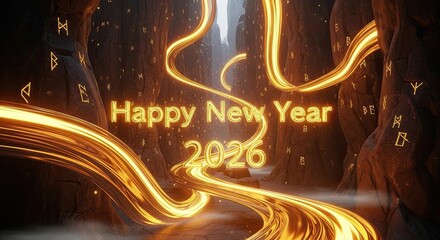 Happy New Year 2026 Festive Celebration
