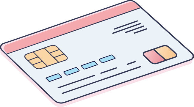 Securely access funds with a modern credit card chip and magnetic stripe for seamless transactions and financial convenience