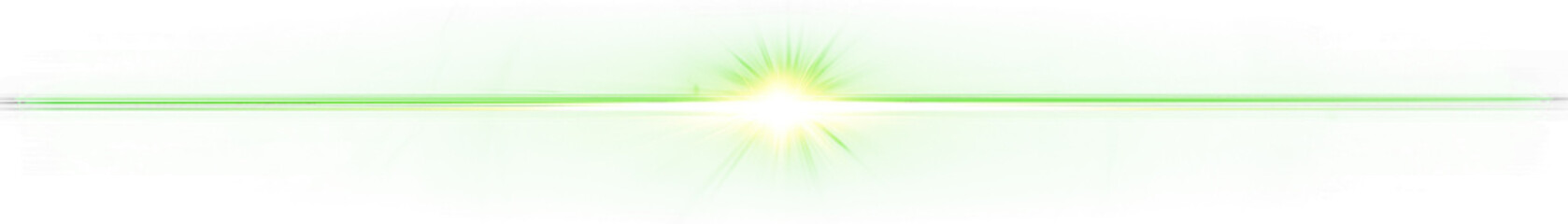 Vibrant green lens flare with textured background 