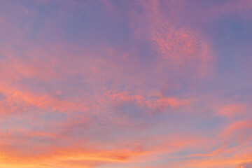 秋の夕空