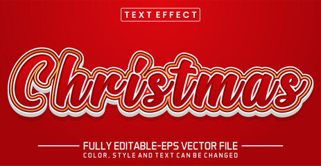 Christmas font Text effect editable