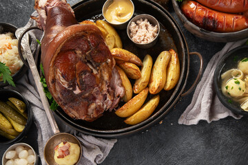 Traditional czech dinner.