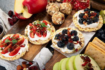 Healthy vegan dessert concept.