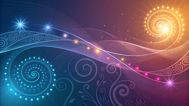 Cosmic swirls and celestial patterns in a vibrant nebula