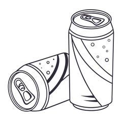 tin can vector illustration