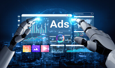 Artificial intelligence enhances digital marketing analysis and advertising dashboard to improve...