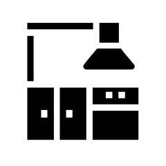 Kitchen icon, a simple design for cooking space