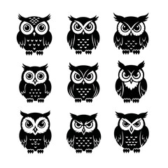 set of owls