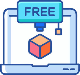 online free shopping concept