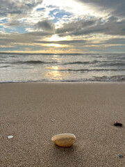 sunset over the sea