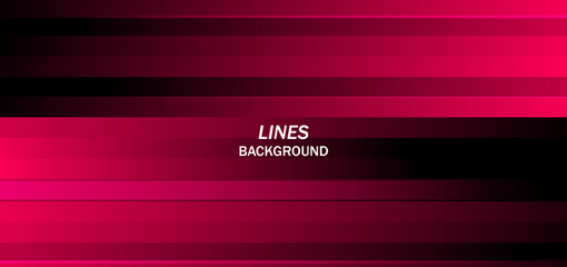Abstract background with horizontal stripes in modern pink color.