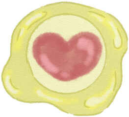 Envelope Heart Letters Love Key and Calendar for Valentine's Day February 14 Illustration