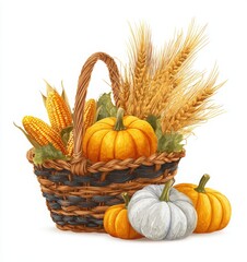 corn harvest basket