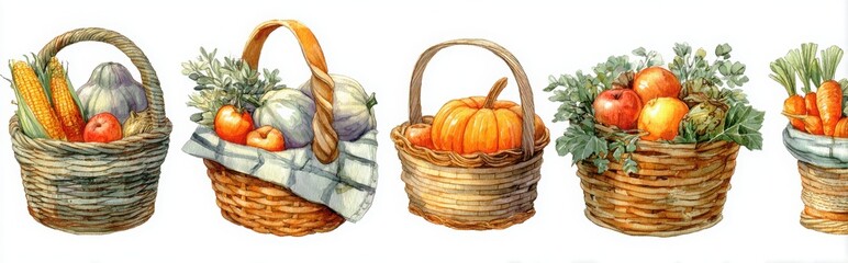 corn harvest basket