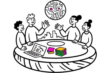 Startup and innovation concept illustrations