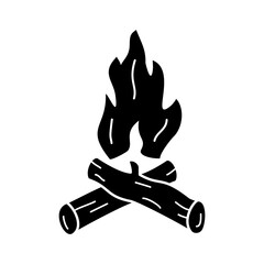 Bonfire Icon Black