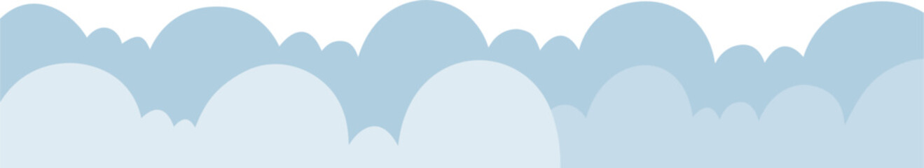 cloud corner border frame