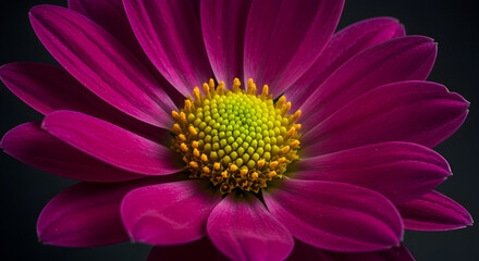 Purple Daisy Bouquet on Dark Background