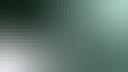 Deep Slate Green and White Pixel Mosaic Gradient Background - Moody Professional Abstract Texture for Dark Theme