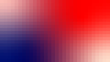 Dynamic Red White and Blue Pixel Mosaic Gradient Background - High Energy Sport or Patriotic Texture for Event Banner