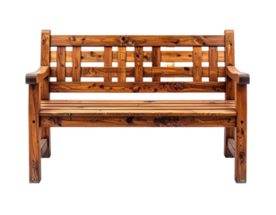 Wooden outdoor bench