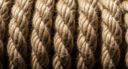 Intricate Braided Natural Fiber Rope Texture Background for Rustic Design