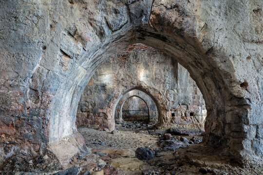 Alanya Castle and Ottoman Shipyard view in Alanya