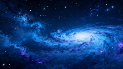 A stunning view of a spiral galaxy, showcasing vibrant cosmic hues and swirling nebulae in the depths of space.