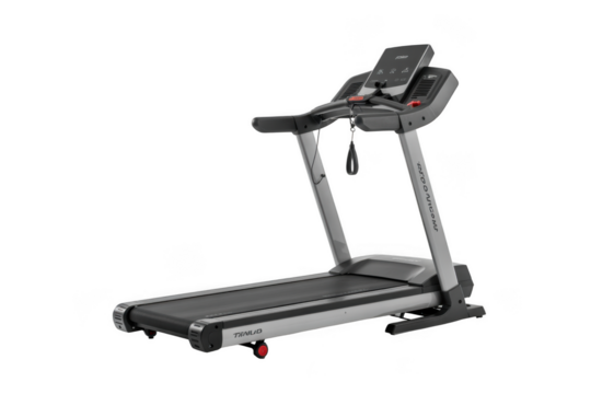 Modern treadmill isolated on transparent background