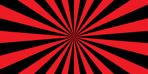 Retro abstract colorful red and black explosion vintage ray sunrise star sunbeam texture background. vector illustration circle light banner cartoon add design.  © haven lklkj11