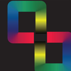 Color Line Abstract Backgrounds  Vector Rainbow Lines Graphic Design.