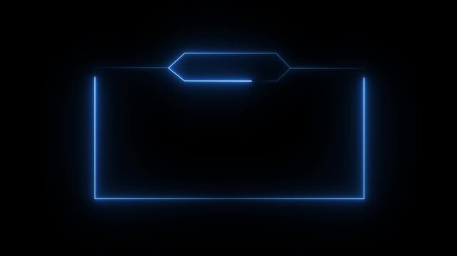 live streaming neon text frame animation box frame neon frame live streaming game live Stream overlay animation for live streaming video Titles 4k