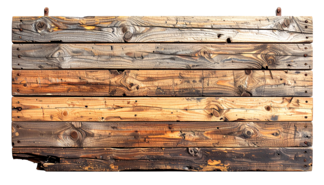 Rustic Weathered Wooden Planks Panel Background