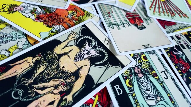 Esoteric taro cards background