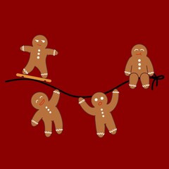 Cute Christmas Gingerbread Cookies