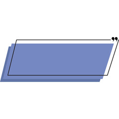 Cute Horizontal Text Box Illustration