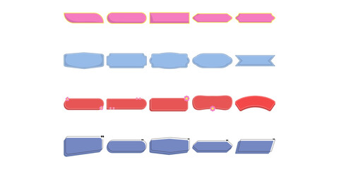 Cute Horizontal Text Box Illustration