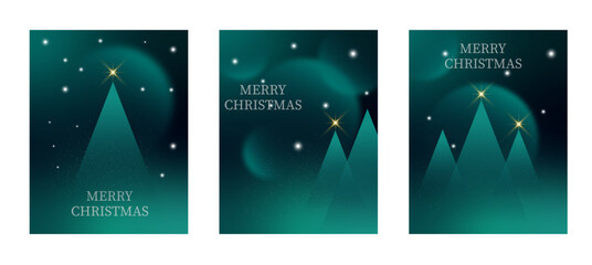Merry Christmas and Happy New Year. Vector illustration templates for holiday greeting card, background, website and social media banner, marketing material.