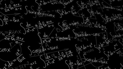 Math formulas background loop - Powered by Adobe