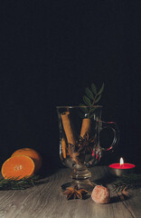 mulled wine with spices